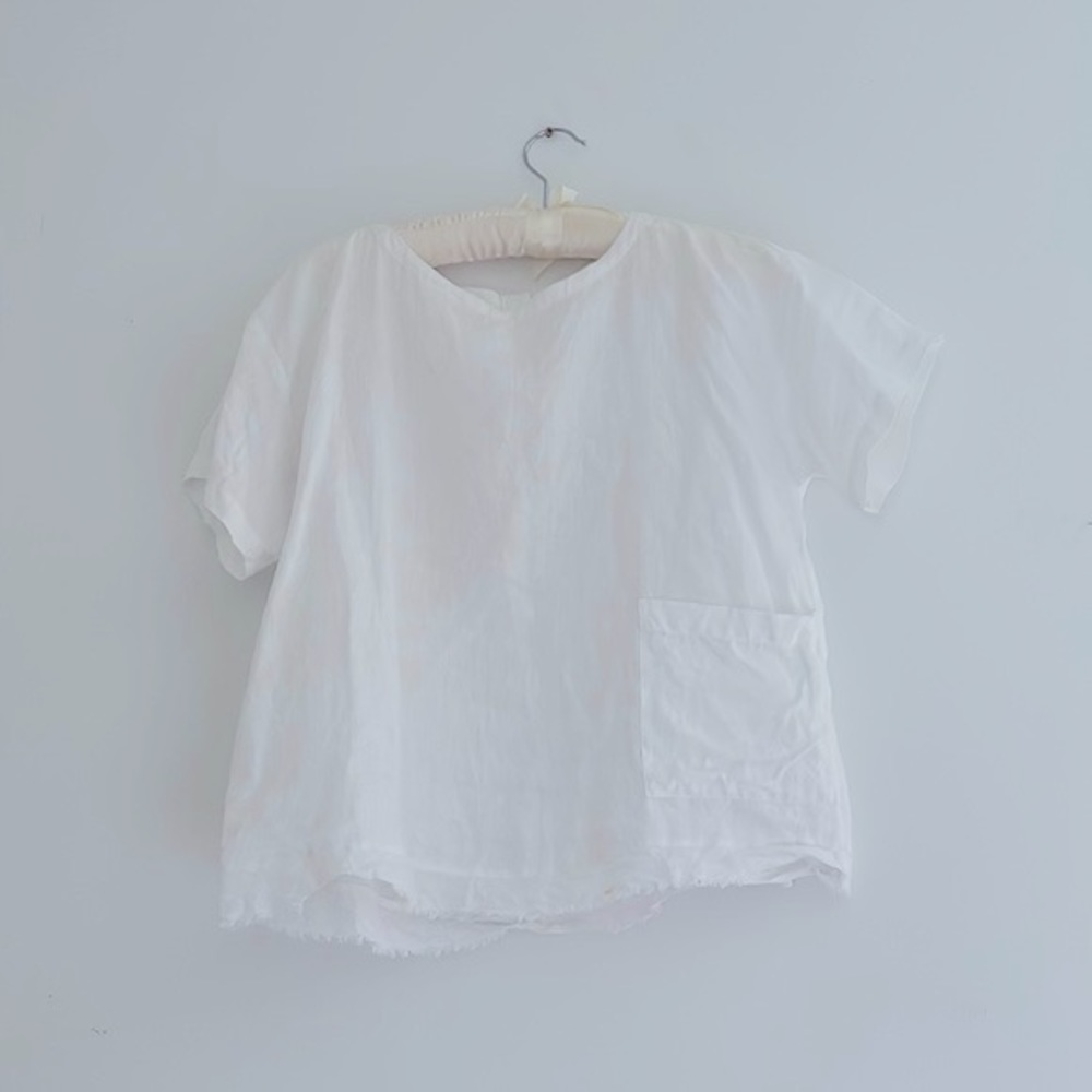 Gorgeous light linen Eileen Fisher top